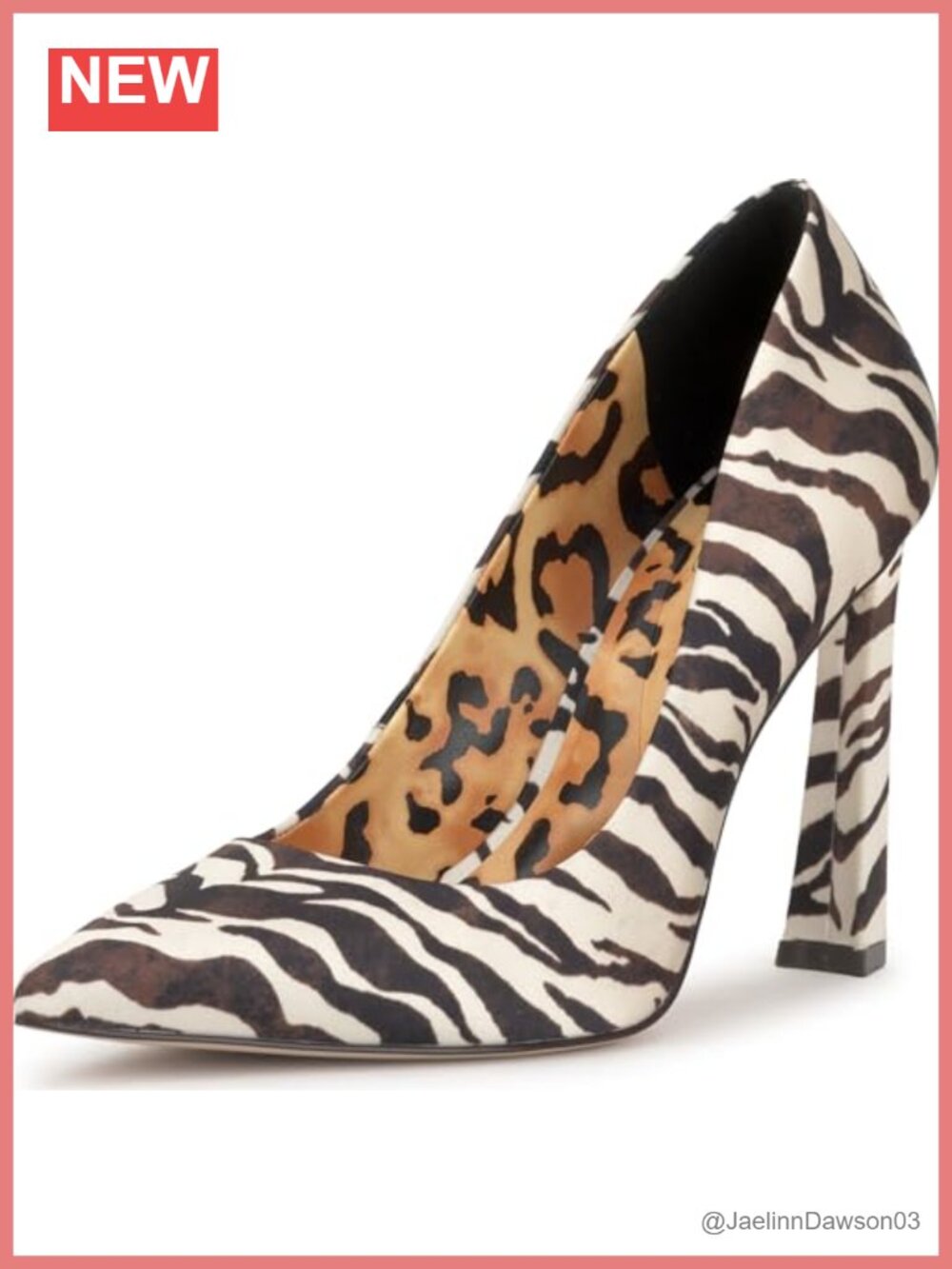 Satin Pointed Toe Flare Heel Pump 3.9in Heel